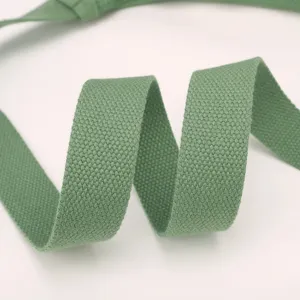 Replacement green crossbody bag strap, durable woven nylon webbing, adjustable shoulder detail.
