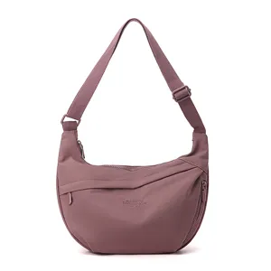 Women nylon crossbody bag casual lightweight shoulder bag stylish dumpling bag for travel