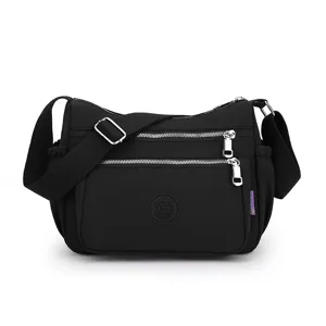 Women Nylon Crossbody Bag Multi-Pocket Casual Shoulder Bag Waterproof Travel Daily Handbag Lightweight Designer Purse