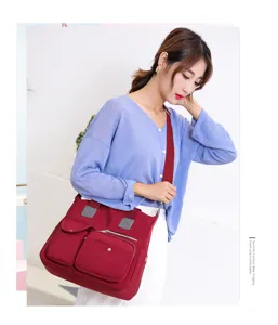 Vrouwen nylon schoudertas grote capaciteit shopper tas casual reizen handtas stijlvol