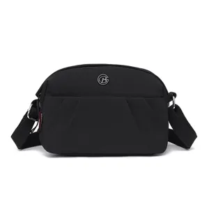 Casual Nylon Crossbody Bag For Women Men Unisex Minimalist Solid Color Shoulder Bag Daily Travel Messenger Bag