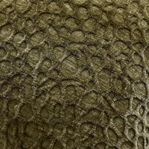 Close-up detail of thickened chenille plum blossom textured cushion cover fabric texture.