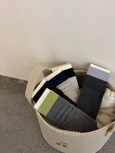 Women fall winter striped stirrup socks casual stacked socks color block socks comfortable hosiery
