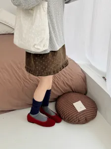 Chaussettes empilées côtelées rétro femmes automne hiver décontracté respirant mode bas