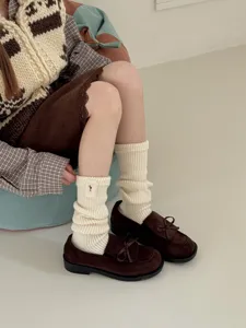 Japanese style thick knit leg warmers for women autumn winter warm slouch socks boots cuffs