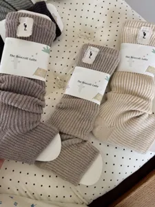 Thick knit wool footless slouch socks Japanese style winter warm leg warmers casual wear