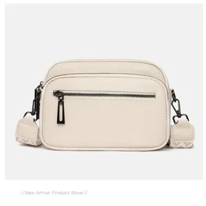 Sac bandouliere homme en cuir veritable souple sac a epaule cuir de vachette double zip