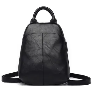Women PU Leather Colorblock Backpack Retro Casual Travel School Bag Stylish Shell Daypack For Daily Commuting Ladies