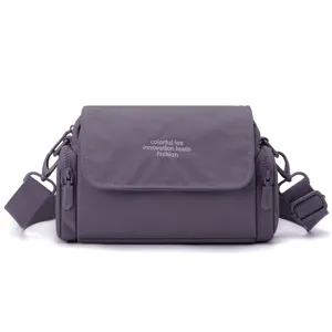 Women Casual Oxford Cloth Crossbody Bag Lightweight Multi Pocket Travel Shoulder Bag Daily Urban Minimalist Handbag