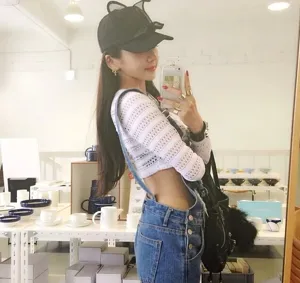 Casquette de baseball mignonne à oreilles de chat pour femmes, chapeau décontracté été, noir.