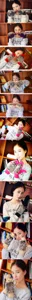 Cute hedgehog knitted mittens for women, winter warm fleece-lined cartoon gloves detail view.