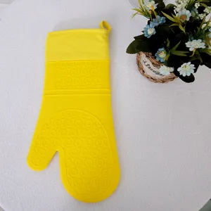 Hitzebeständiger Silikon-Ofenhandschuh für Backen, Kochen, Mikrowelle und Küchennutzung.