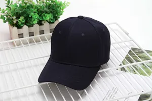 Classic navy blue cotton baseball cap for outdoor sun protection, breathable plain dad hat.