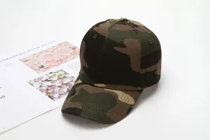 Cappellino da baseball mimetico unisex, classico cappello parasole morbido e confortevole