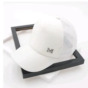 Women's Cotton Baseball Cap Letter Embroidery Summer Sun Hat