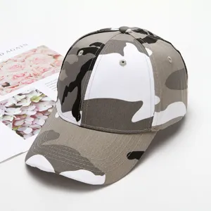 Cappellino da baseball mimetico per uomo e donna, cappello da sole morbido, streetwear casual.