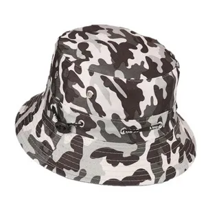 Summer pure cotton reversible sun hat outdoor anti-UV bucket hat for men and women.