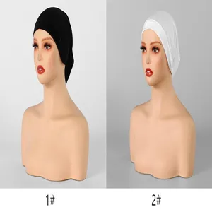 Effen rekbare chemotherapie muts voor dames, ademende zachte buishoed voor dagelijks gebruik.