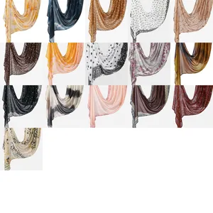 Viscose printed long scarf women fashion ethnic style sun protection shawl design
