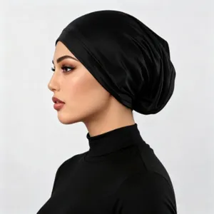 Dames Effen Kleur Polyester Chemo Muts Antislip Elastisch Tubemuts Zacht Ademend Hoofddoek Beanie Voor Haarverlies Verzorging