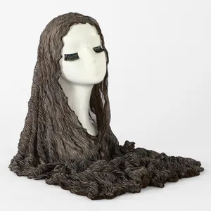 Bubble wrinkle long headscarf brown hijab lightweight breathable fashion women shawl accessory