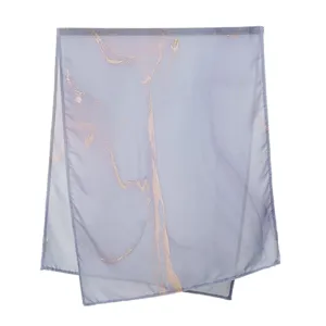 Women fashion printed long scarf rayon marble pattern casual shawl wrap hijab elegant accessory