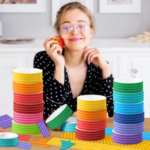 Colorful striped washi tape rolls for DIY journaling, scrapbooking and decorative crafts.