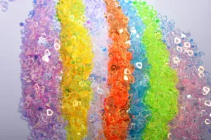 DIY holographic hollow heart glitter sequins for resin filling crafts and phone case decoration.