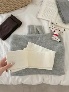 Verdikte gebreide over de knie beenwarmers winter warme katoen pluche lange sokken