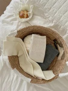 Women woolen over knee warm socks thick long thermal leg warmers winter cozy hosiery