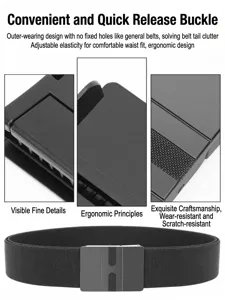 Taktischer Herren-Gewebeband mit Legierungs-Schnellverschluss-Schnalle, elastisches Design.