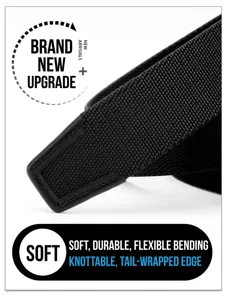 Herren schwarzer geflochtener Gürtel mit Lederende, flexibles und minimalistisches Design Freizeit.
