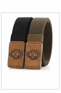 Ceinture élastique tactique avec boucle en alliage, ceinture de sport d'extérieur durable et confortable.