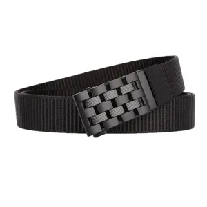 Ceinture en toile de nylon à boucle automatique tactique pour homme pour usage extérieur