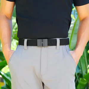 Herren taktischer Outdoor-Gewebe-Gürtel mit Legierungs-Schnellverschluss für Sport Alltag.