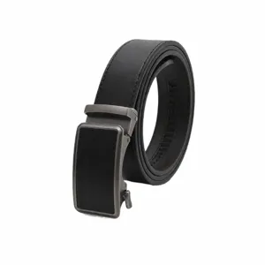 Men Automatic Buckle Genuine Leather Belt Business Casual Retro Cowhide Belt Fashion Waist Belt For Men