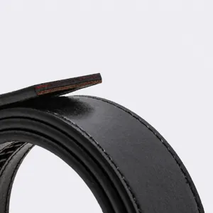 Men's genuine leather belt with durable layered construction, classic daily style.