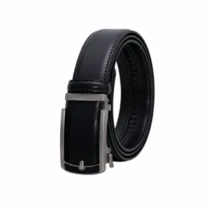 Men's Leather Belt Automatic Buckle Business Casual Genuine Leather Belt For Men Fashion Waist Strap