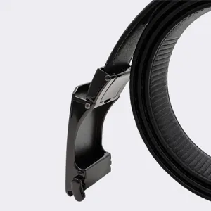 Men's leather belt automatic metal buckle casual business dress belt fashion waist strap