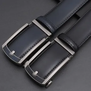 Men's leather belt automatic buckle business casual fashion cowhide trousers belt daily new