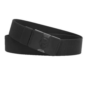 Ceinture tactique homme ceinture tissée élastique avec boucle en métal noir sport en plein