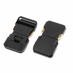 Alloy tactical belt buckle quick release metal buckle heavy duty replacement clasp 6.3cm