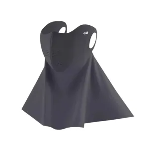 Summer UV protection face mask ice silk breathable full face sunshade neck cover for women