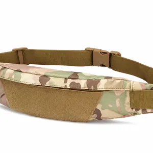 Tactical waist bag for outdoor sports, lightweight EDC running chest bag with camo pattern