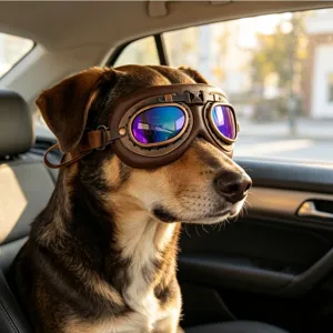 Occhiali da sole retro per cani antivento pilota protezione per animali medi grandi viaggi occhi