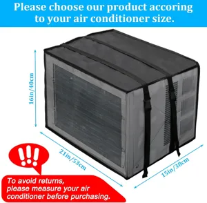Outdoor air conditioner cover waterproof mesh protective cover for home exterior unit.
