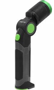 Foldable LED work light with magnetic base, rechargeable outdoor inspection camping flashlight.