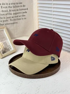 Koreanischer Stil bestickte Buchstaben Baseballcap, Unisex Sonnenschutz Freizeithut.
