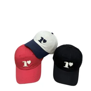2026 Nuovo Cappellino da Baseball Ricamato con Cuore Unisex Protezione Solare Cappello