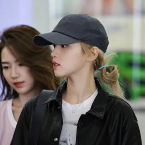 Stylish casual soft top baseball cap with chic letter embroidery, comfortable sun hat for women.